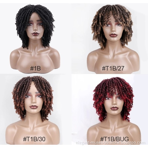 Wholesale Braided Wigs High Quality Ombre Colours Natural Women Black Wig Vendor Ombre Fiber Synthetic Braid Hair Wigs